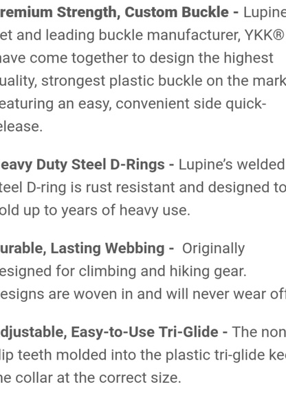 NWT Lupine Pet Collar & Matching Keychain! - Picture 8 of 8